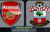 Tỷ lệ cược Arsenal vs Southampton lúc 20h15 ngày 08/04 vòng 33 NHA