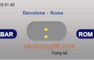 Tỷ lệ cược Barcelona vs Roma 1h45 - 05/04 tứ kết lượt đi C1