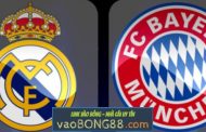 Tỷ lệ cược Real Madrid - Bayern Munich (01:45 - 02-05-2018) theo 1gom