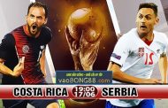 Soi kèo Costa Rica vs Serbia (19h ngày 17-06-2018)