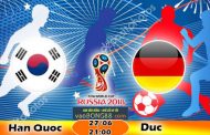 Tỷ lệ cá cược Hàn Quốc vs Đức (27-06) Nhận định World Cup