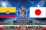 Tỷ lệ cá cược Colombia vs Nhật Bản (19-06) Nhận định World Cup 2018