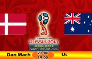 Tỷ lệ cá cược Đan Mạch vs Úc (21-06) Nhận định World Cup 2018