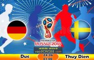 Tỷ lệ cá cược Đức vs Thụy Điển (24-06) Nhận định World Cup 2018