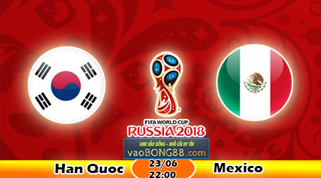 Soi kèo Hàn Quốc vs Mexico (22h ngày 23-06-2018)