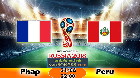 Soi kèo Pháp vs Peru (22h ngày 21-06-2018)