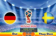 Soi kèo Đức vs Thụy Điển (1h ngày 24-06-2018)