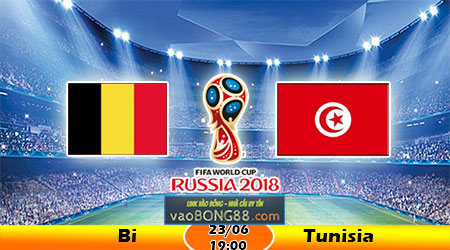 Trực tiếp bóng đá Bỉ vs Tunisia (1900 – 23-06)