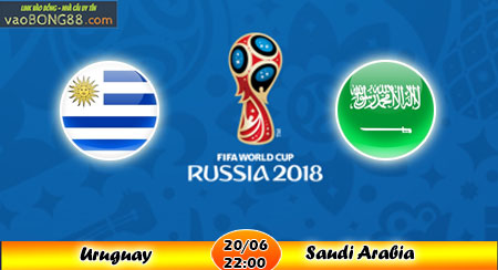 Trực tiếp bóng đá Uruguay vs Ả rập xê út (2200 – 20-06)