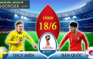Soi kèo Thụy Điển vs Hàn Quốc (19h ngày 18-06-2018)