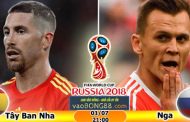 Tỷ lệ cá cược Tây Ban Nha vs Nga (01-07) Nhận định World Cup