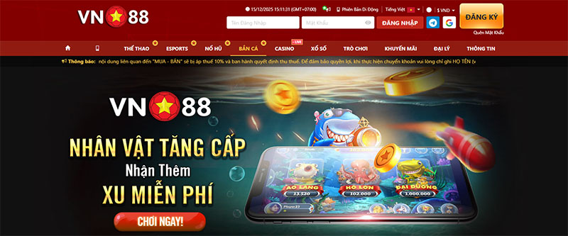 Tổng quan về game bắn cá Vn88