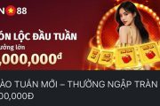 Vn88 chào tuần mới nhận thưởng 1,000,000đ cho thành viên